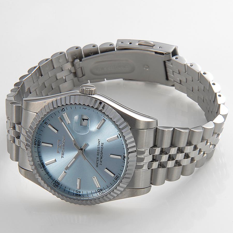 TECHNOS（テクノス） TECHNOS T6C10SI メンズ 腕時計 アイスブルー : s