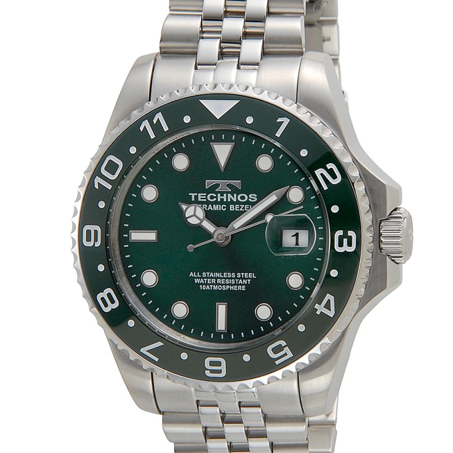 TECHNOS（テクノス） 只今決算セール メンズ T9C11MM デイト グリーン