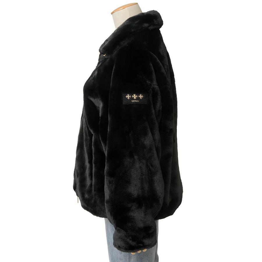 ボーナスストアPlus10％対象店 タトラス TATRAS ボアブルゾン レディース ブラック LJXA0038033588 01 BARBRA バルブラの画像