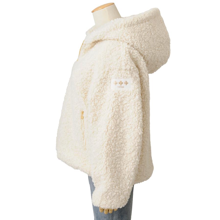 ボーナスストアPlus10％対象店 タトラス TATRAS ボアブルゾン レディース アイボリー LJXA0042033588 02 IPAMA イパマの画像