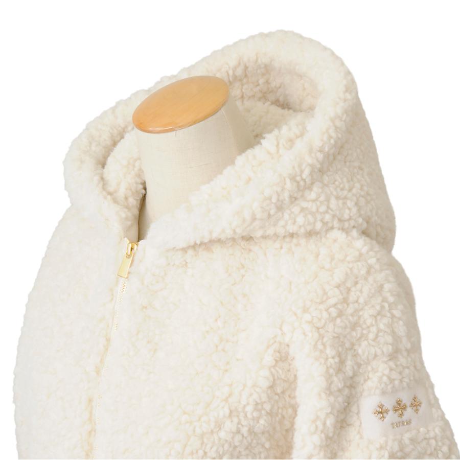 ボーナスストアPlus10％対象店 タトラス TATRAS ボアブルゾン レディース アイボリー LJXA0042033588 02 IPAMA イパマの画像