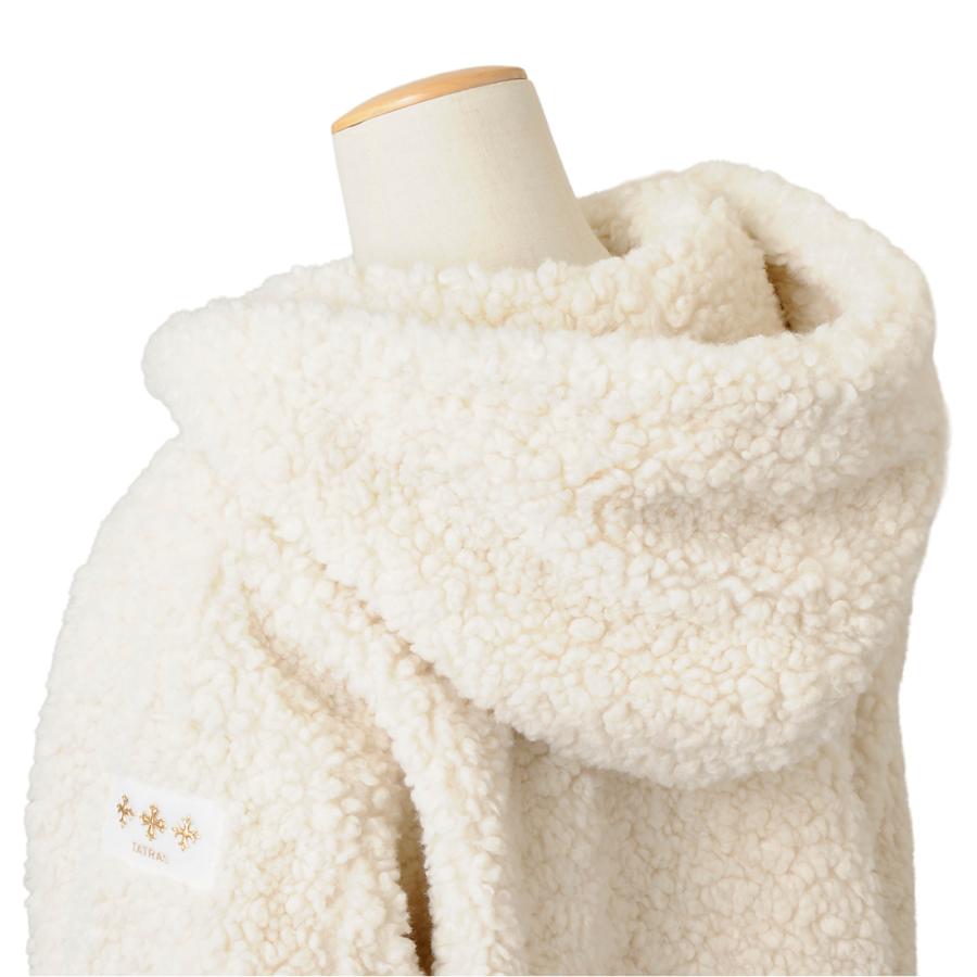 ボーナスストアPlus10％対象店 タトラス TATRAS ボアブルゾン レディース アイボリー LJXA0042033588 02 IPAMA イパマの画像