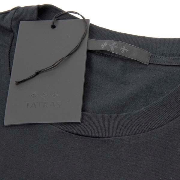 タトラス TATRAS Tシャツ 半袖 メンズ ブラック MTAT21S8122-01 OCEANO バックロゴプリント｜s-select｜04