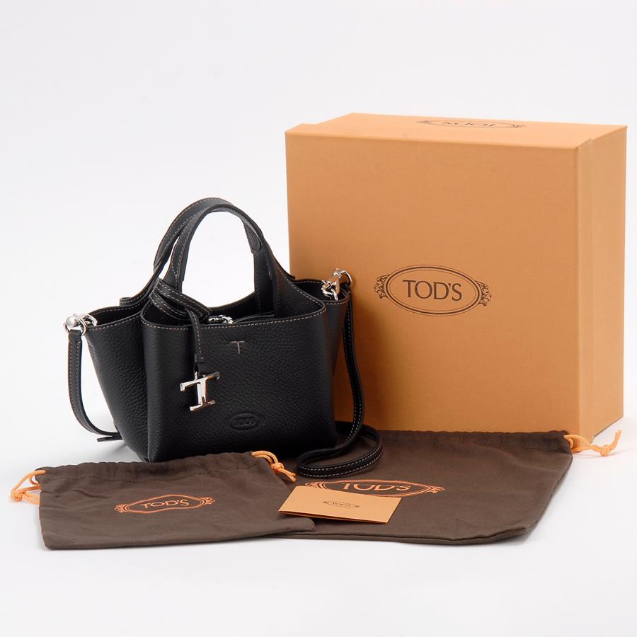 TOD'S トッズ ショルダーバッグ レディース ブラック TOD'S トッズ ショルダーバッグ レディース ブラック