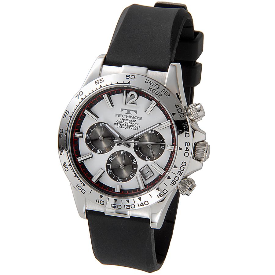 TECHNOS（テクノス） プロミネント クロノグラフ TP0801SW メンズ