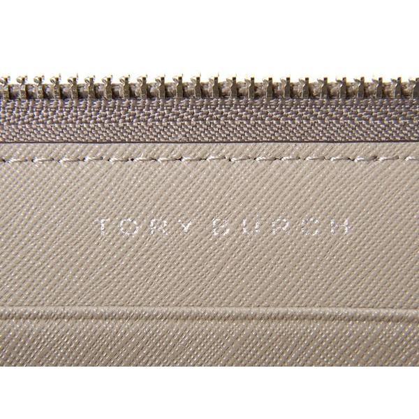 Tory Burchベージュ グレー 長財布 未使用 TORY BURCH トリーバーチ レザー長財布 グレージュ