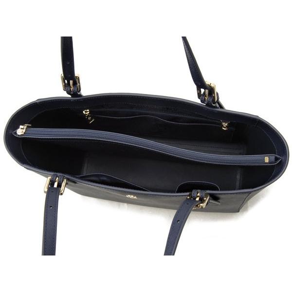 Tory Burch ネイビー レザー バッグ トリーバーチ TORY BURCH バッグ （ネイビー） -ファッション
