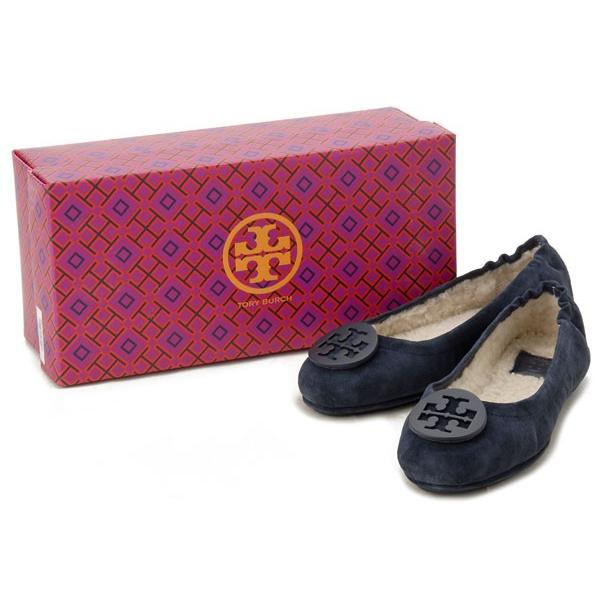 在庫処分品トリーバーチ バレエシューズ 41158223-415 TORY BURCH フラットシューズ ネイビー｜s-select