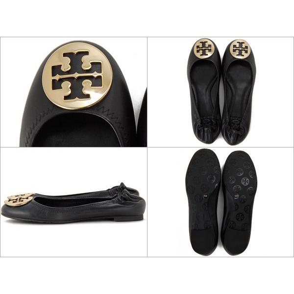 トリーバーチ TORY BURCH バレーシューズ #7/JP約24cm フラットシューズ/パンプス 50008606-051 ブラック×ゴールド トリバーチ ブランド｜s-select｜02