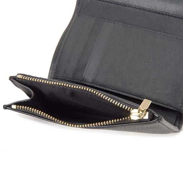TORY BURCH トリー バーチ 三つ折り財布 ブラック 黒 レディース TORY BURCH トリー バーチ 三つ折り財布 ブラック 黒 レディース