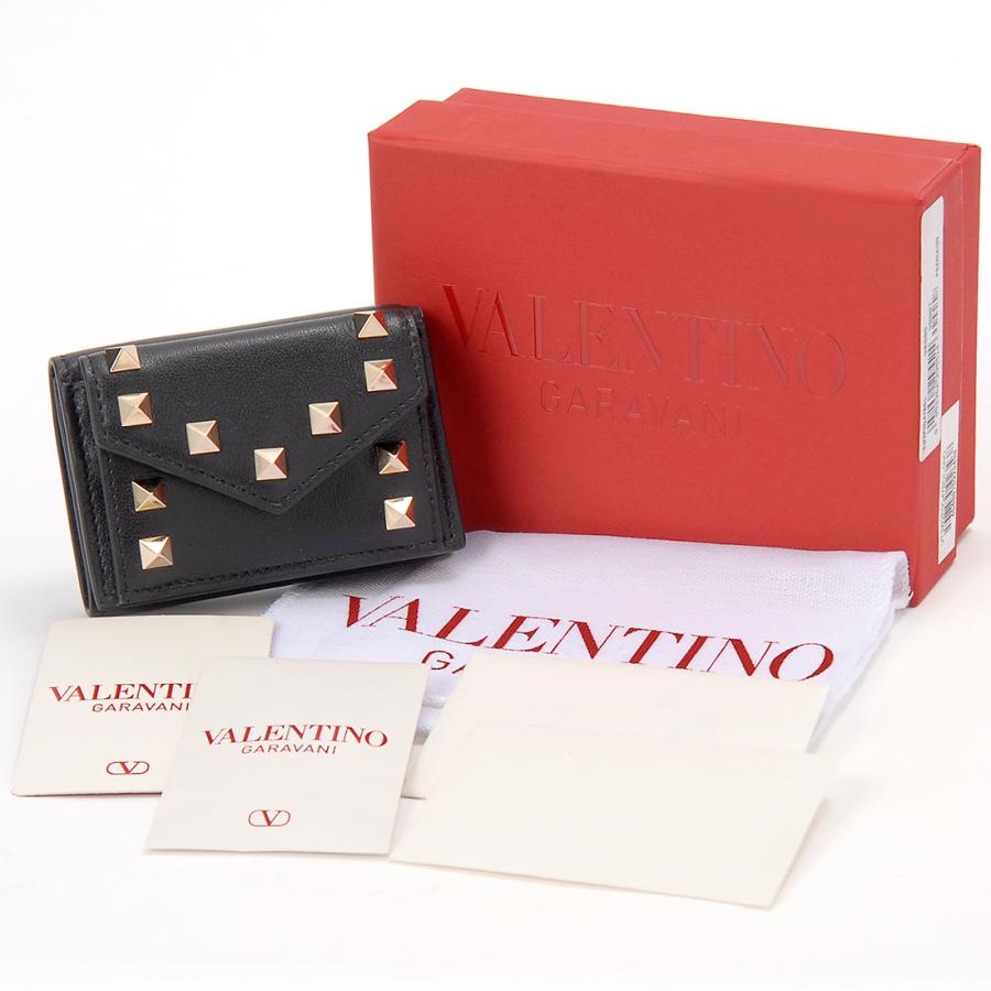 VALENTINO GARAVANI ヴァレンティノ ガラヴァーニ 三つ折り財布 レディース 3W2P0Q47BOL 0NO ROCKSTUD｜s-select｜05