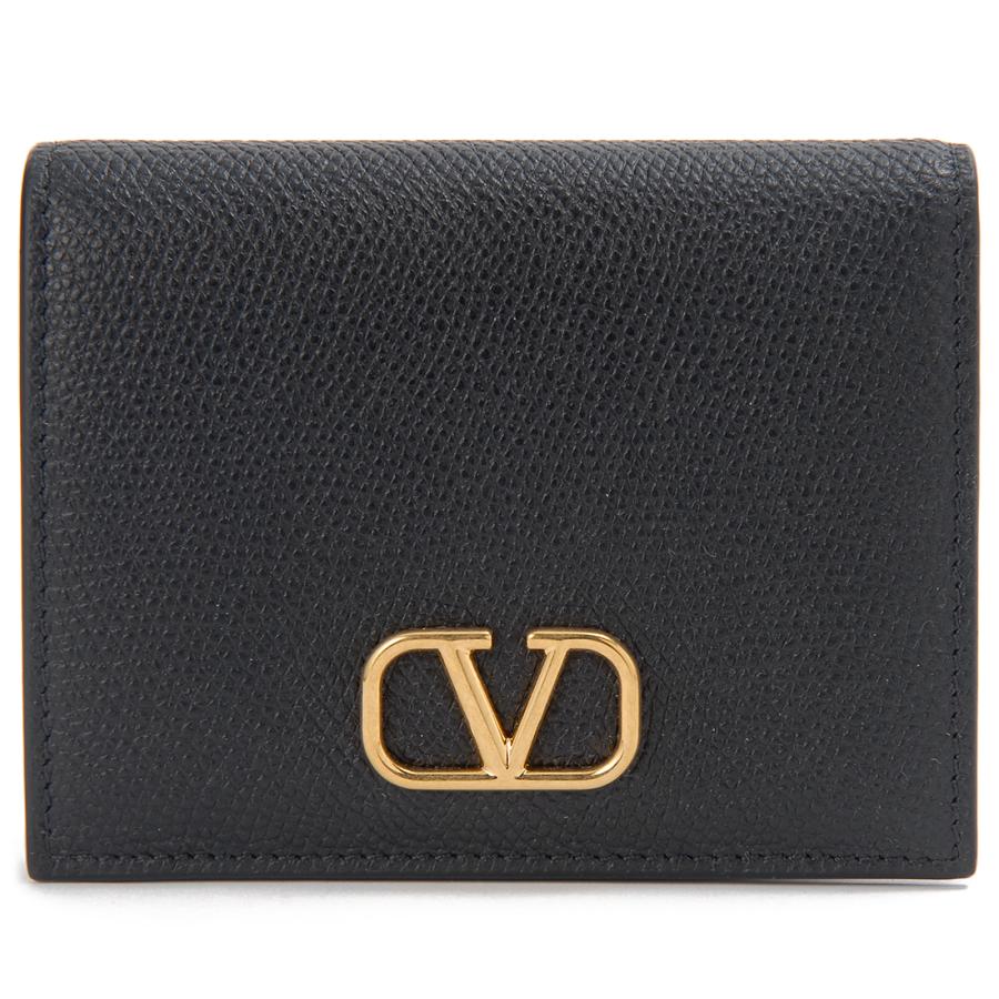 VALENTINO ヴァレンティノ 二つ折り財布 レディース ブラック VALENTINO ヴァレンティノ 二つ折り財布 レディース ブラック