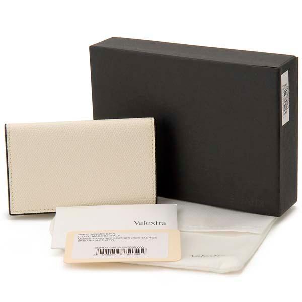 Valextra ヴァレクストラ 名刺入れ カードケース ホワイト V8L03