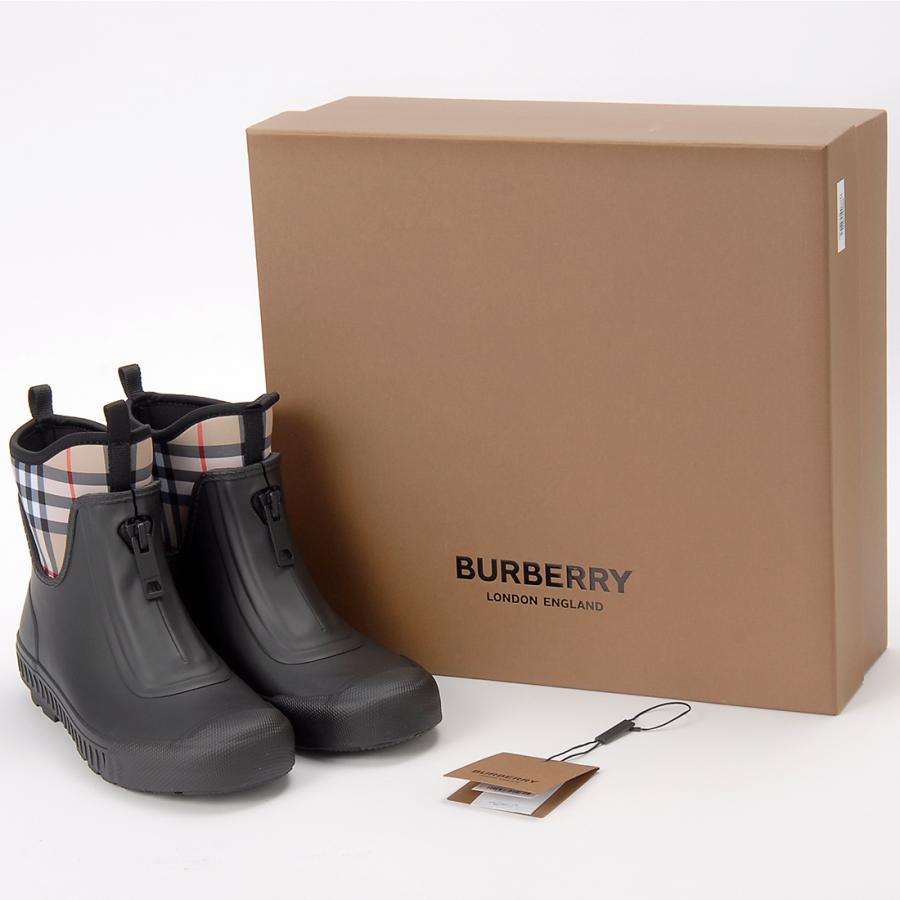 訳あり 箱不良 BURBERRY バーバリー レインブーツ 24cm レディース