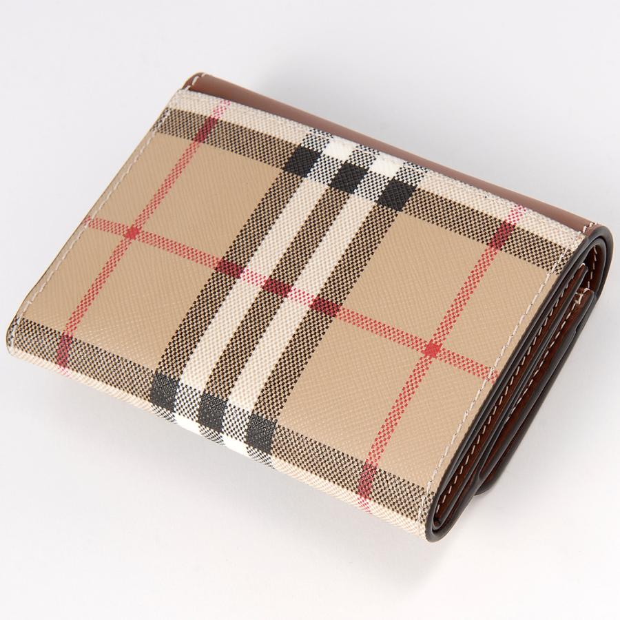 訳あり 保護袋なし BURBERRY バーバリー 三つ折り財布 レディース