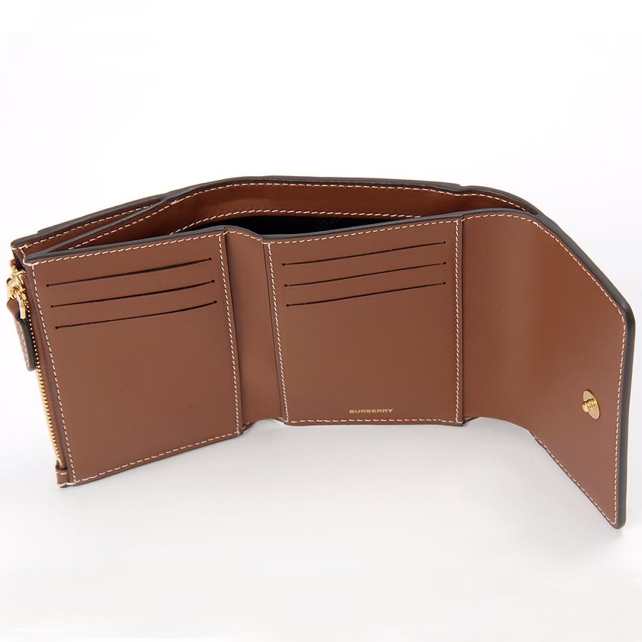 訳あり 保護袋なし BURBERRY バーバリー 三つ折り財布 レディース