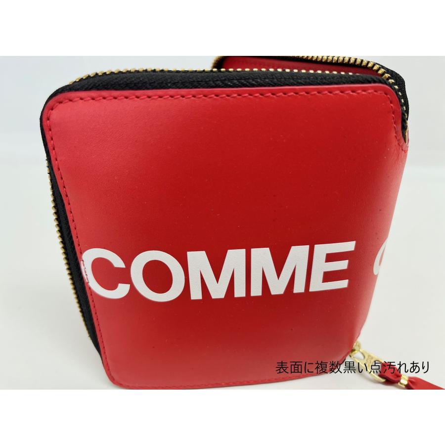 訳あり 正面全体、内側小銭入れのかぶせに複数黒い点汚れあり COMME