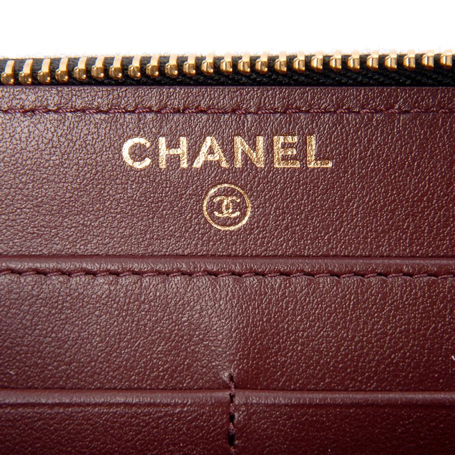 訳あり 正面左下に僅かに革擦れあり CHANEL シャネル 長財布