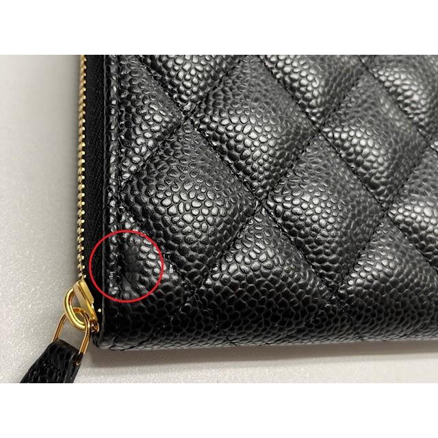 訳あり 正面左下に僅かに革擦れあり CHANEL シャネル 長財布