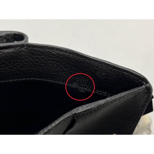 訳あり 札入れ内側に汚れあり クロエ Chloe 三つ折り財布 ブラック