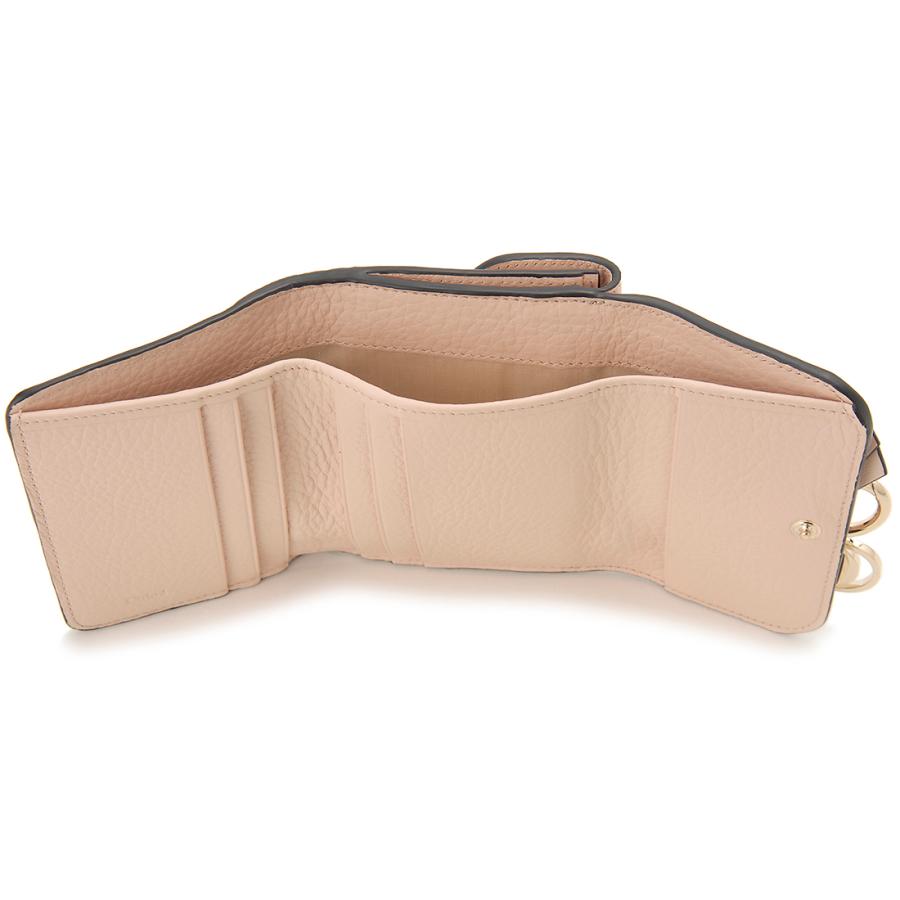 訳あり Cチャームなし、ホック裏札入れ内側に革破れあり クロエ Chloe