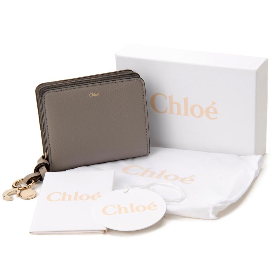 訳あり 正面ロゴのホログラム不良 クロエ Chloe 二つ折り財布 ピンク