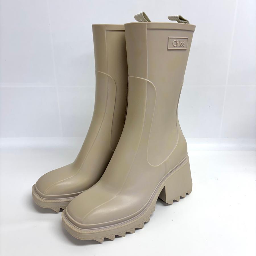 Chloe 訳あり 変色あり 冊子なし クロエ レインブーツ JP23cm