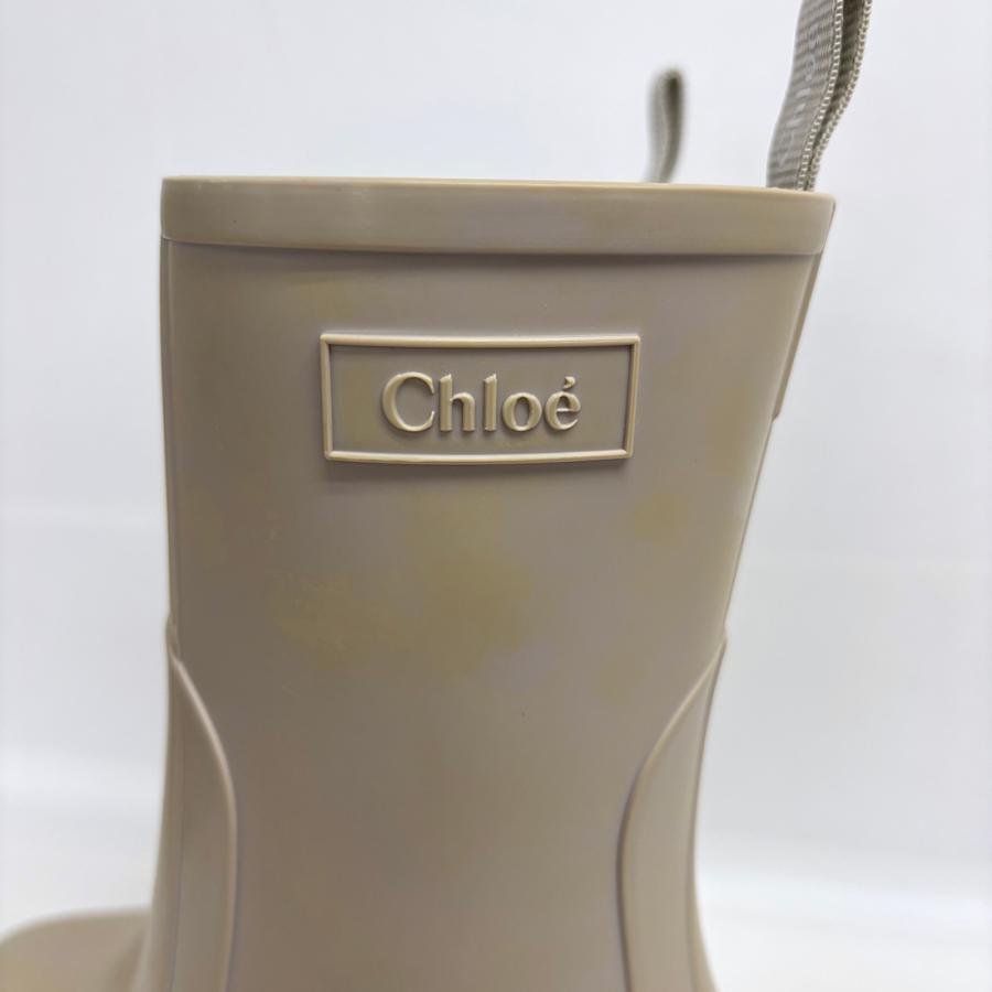 訳あり 変色あり Chloe クロエ レインブーツ JP26cm レディース ホワイト 22A239Z2 28U BETTY ベティ 靴・シューズ Chloe（クロエ） 訳あり 変色あり レインブーツ JP26cm レディース