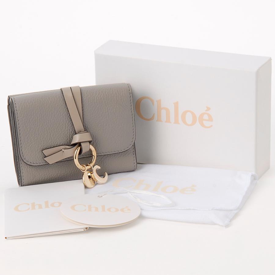 訳あり 箱潰れ、小銭入れのホック取れ クロエ Chloe 三つ折り財布