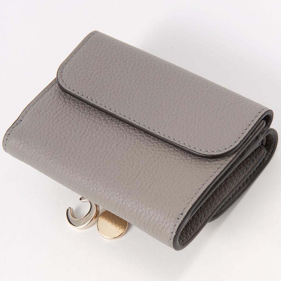 訳あり 箱潰れ、小銭入れのホック取れ クロエ Chloe 三つ折り財布