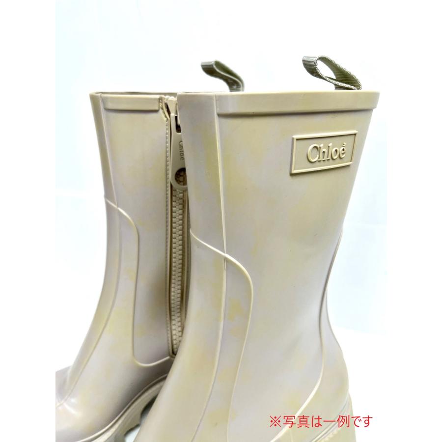 クロエ　CHLOE　レインブーツ　ベージュ　38サイズ 新品 訳あり 全体的に変色あり Chloe クロエ レインブーツ 25cm相当