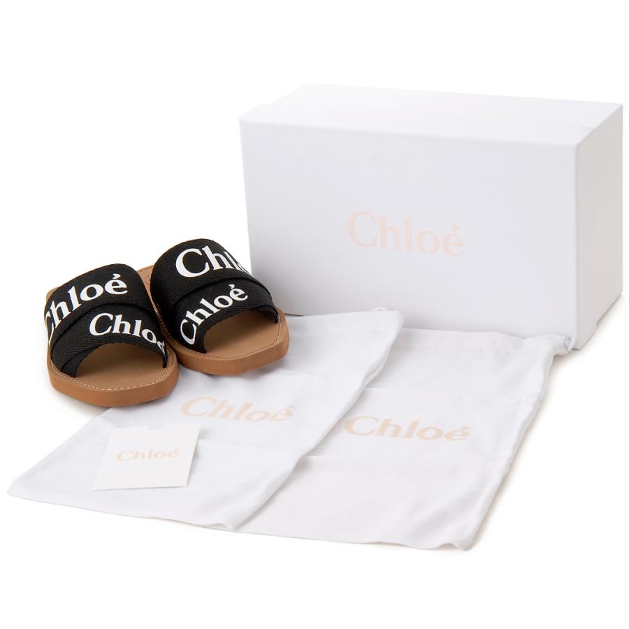 訳あり 箱潰れ Chloe クロエ サンダル23cm レディース ブラック