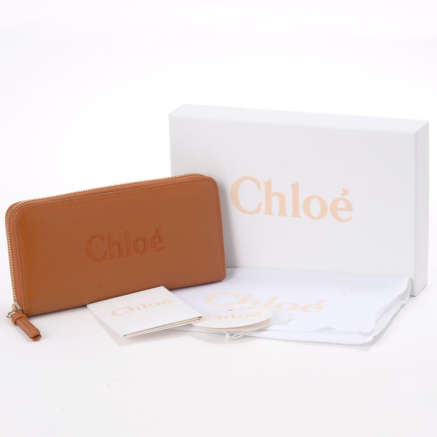 極美品　箱付き　Chloe クロエ　長財布　ロングウォレット　レザー　ブラウン 訳あり 箱潰れ Chloe クロエ 長財布 レディース ブラウン 23AP970 I10