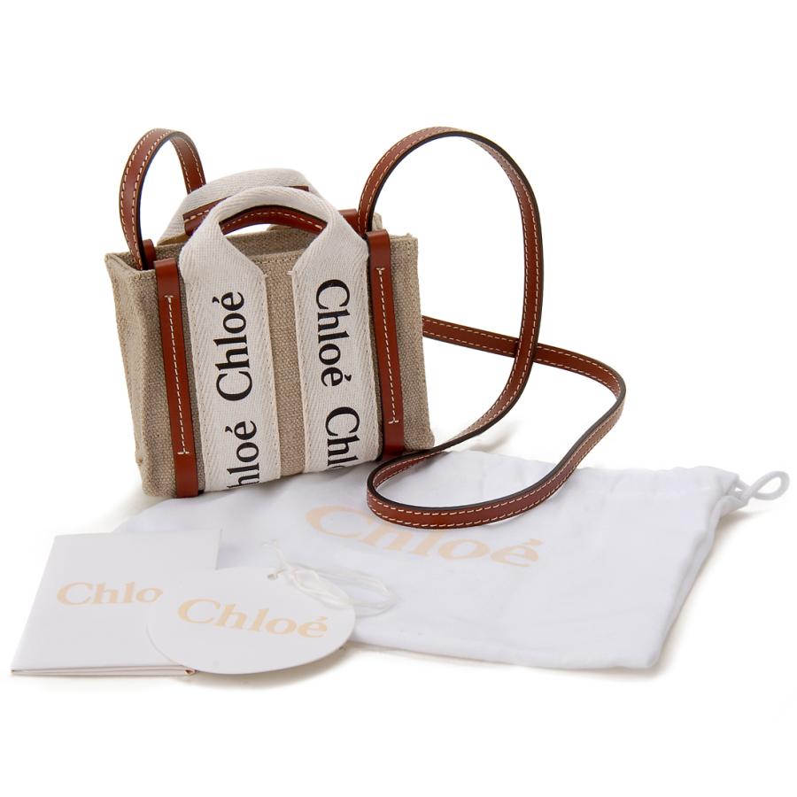 ボーナスストアPlus10％対象店 訳あり　箱不良　クロエ Chloe トートバッグ レディース CHC22AP235 I26 90U ウッディ ナノの画像