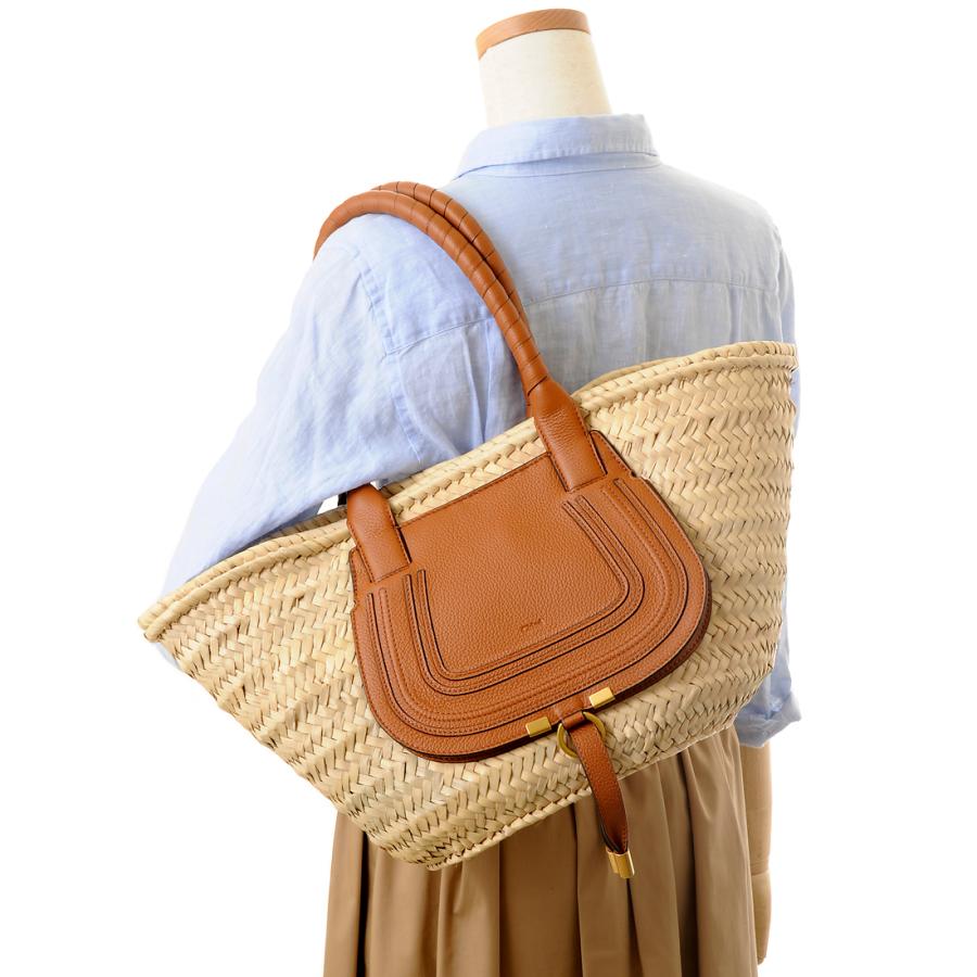 値下げ中です！　クロエ　MARCIE　マーシー　カゴバッグ　Chloe　ブラウン 楽天市場】Chloe クロエ かごバッグ MARCIE マーシー CHC22SS732G58