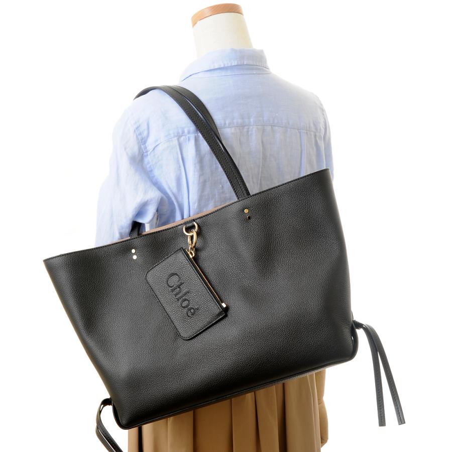 Chloe ブラック トートバッグ 訳あり ブランドタグなし Chloe クロエ トートバッグ レディース
