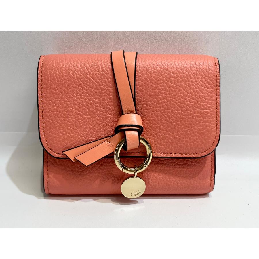 訳あり 内側カード入れ部分に汚れあり Chloe クロエ 三つ折り