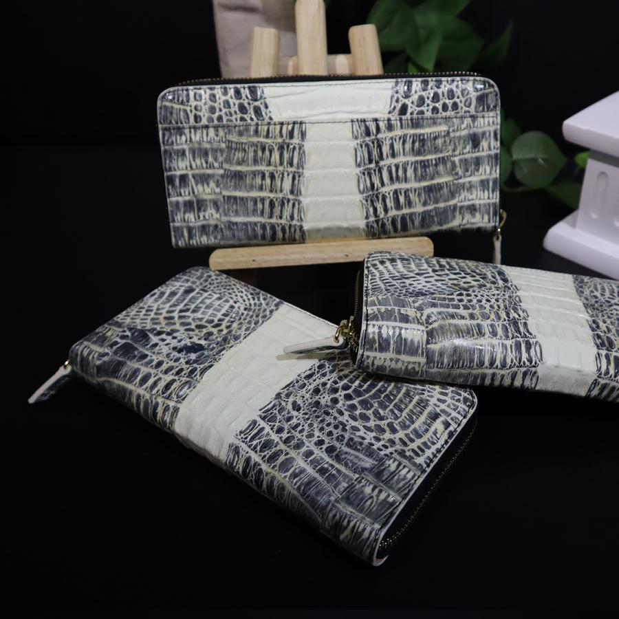 訳あり 表面の多少黄ばみ、またはコキズなど ヒマラヤ カイマン 長財布