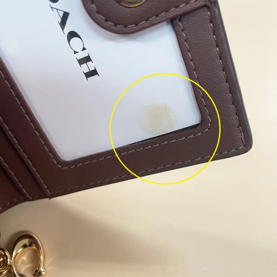 COACH（コーチ） W-COC121 訳あり 内側色移りあり 二つ折り財布