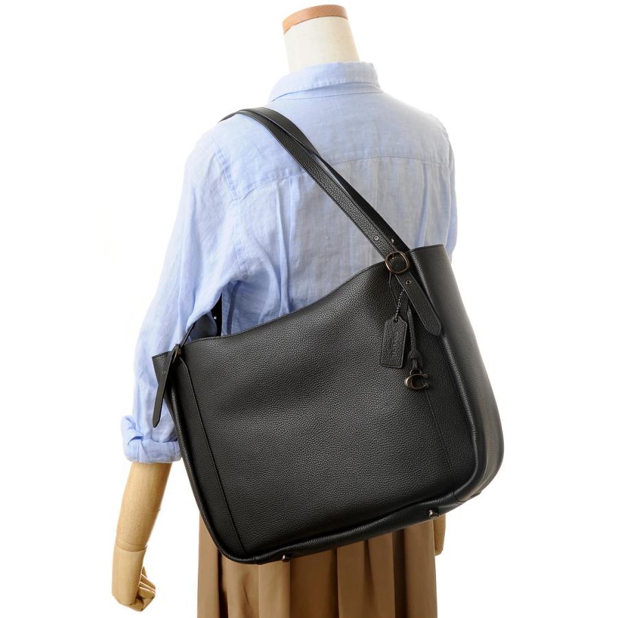 訳あり チャームなし COACH コーチ トートバッグ レディース ブラック
