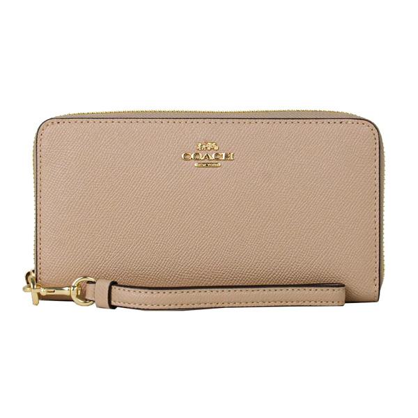 訳あり ファスナー布部分右角にシミあり COACH コーチ ラウンド