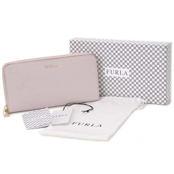 FURLA（フルラ） 訳あり ロゴ金具部分変色 ラウンドファスナー長財布