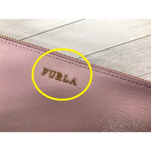 FURLA（フルラ） 訳あり ロゴ金具部分変色 ラウンドファスナー長財布