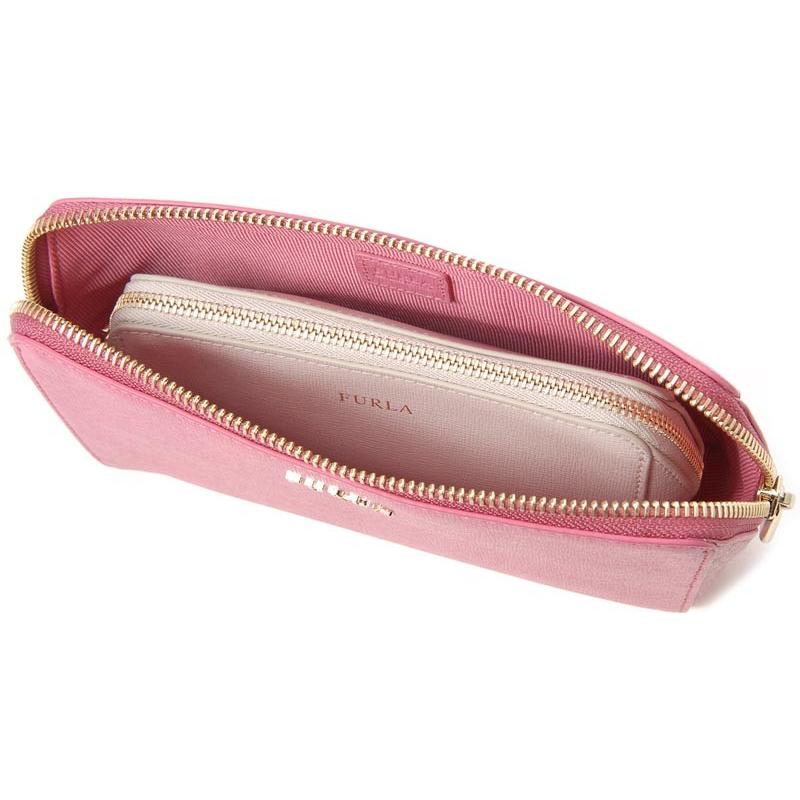 FURLA（フルラ） 訳あり 中ポーチ・ロゴかすれ ポーチ 3点セット 