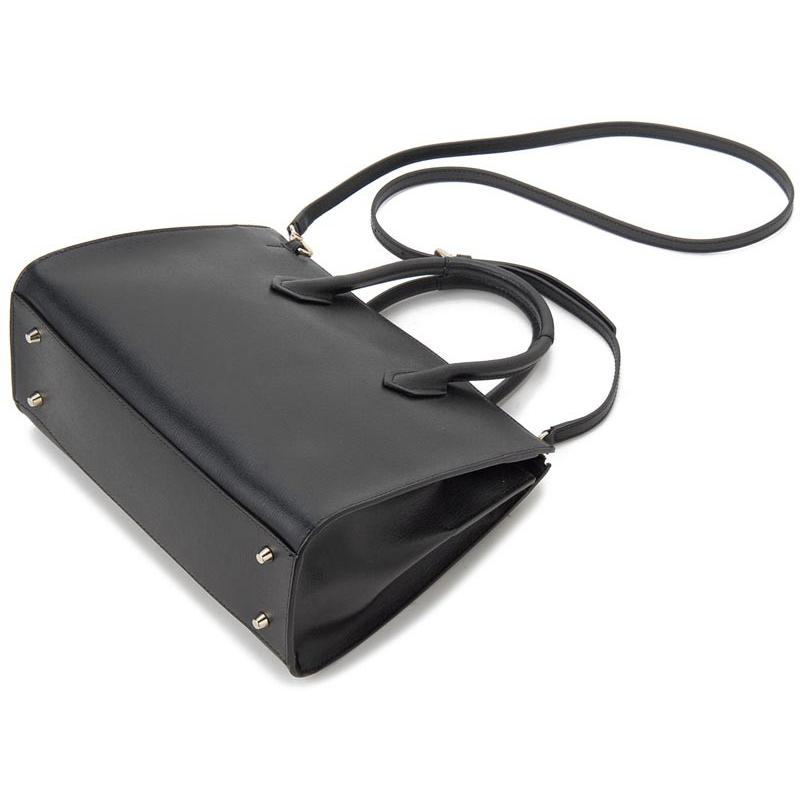 R　FURLA フルラ　ショルダーバッグ　ロゴ金具　レザー　ブラック FURLA フルラ ショルダーバッグ レディース NET ネット