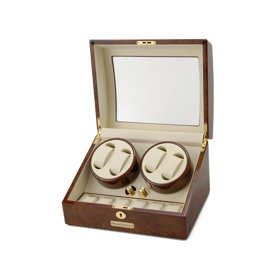 新春初売りセール 訳あり すりキズ、小キズ、汚れ ロイヤルハウゼン ワインダー 4本巻6本収納GC03 D31自動巻き機 2年保証 新品 送料無料