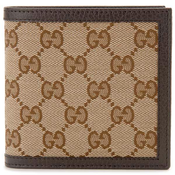 訳あり 保護袋に汚れあり グッチ GUCCI (アウトレット) 二つ折り財布 メンズ ブラック 150413 KY9LN 9903 GG ...