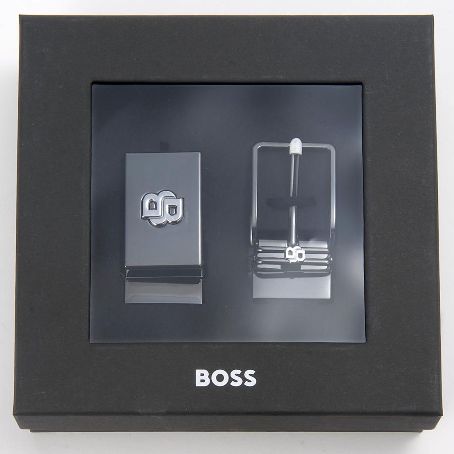 訳あり 箱潰れ ヒューゴボス HUGO BOSS ベルトセット メンズ ブラック
