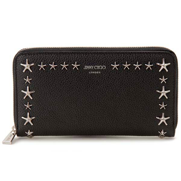 ジミーチュー☆ラウンドタイプ 訳あり 正面左下のスタッズに傷あり JIMMY CHOO ジミーチュウ ラウンド