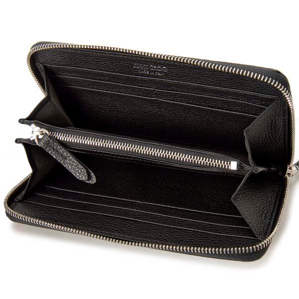 訳あり 正面左下のスタッズに傷あり JIMMY CHOO ジミーチュウ ラウンド